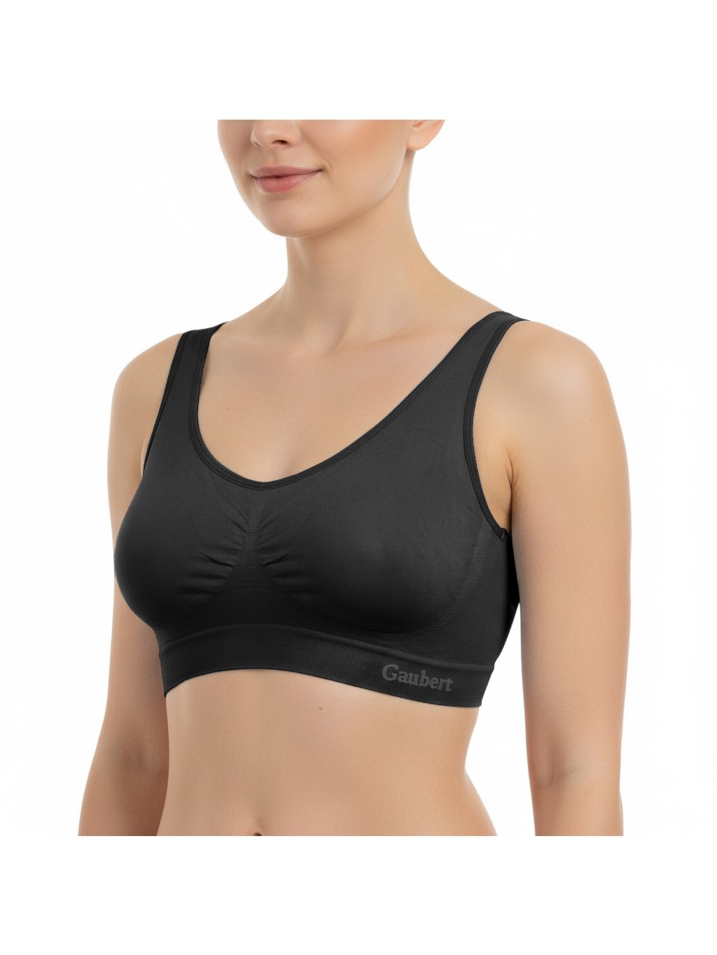 Dámská podprsenka bambusová bezešvá GBTW-3106 (Barva/Velikost <img KodProduktu="GBTW-3106">černá / XXL/3XL)