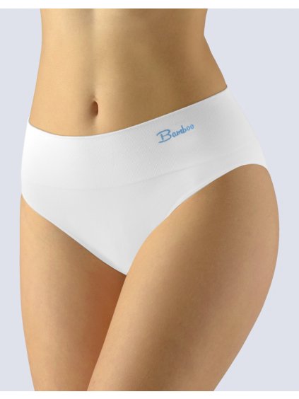 Kalhotky klasické se širokým bokem 00042P (Barva/Velikost <img KodProduktu="00042P">bílá, dunaj / S/M)