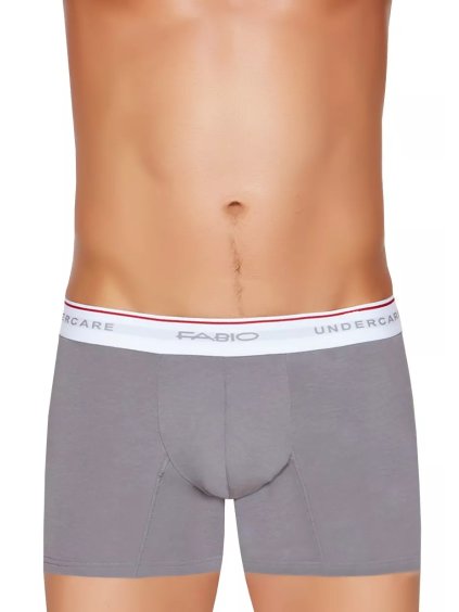 Pánské boxerky Pro A4 se širokou gumou s nápisem Fabio undercare (Barva/Velikost <img KodProduktu="2106121a004H">grey (šedá) / XL/XXL)