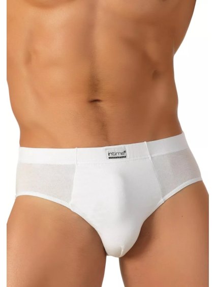 Pánské jednobarevné slipy Intime U602 Risveglia (Barva/Velikost <img KodProduktu="27602uH">modrá tmavá / 4XL/5XL)