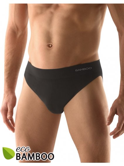 Bambusové pánské slipy s úzkým bokem 50004P (Barva/Velikost <img KodProduktu="50004P">šedá, bílá / XL/XXL)