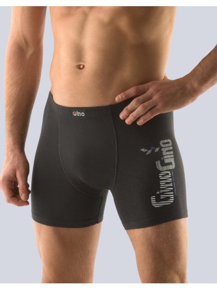 Boxerky delší  nohavička 74083P (Barva/Velikost <img KodProduktu="74083P">sv. šedá, mrkvová / S/M)