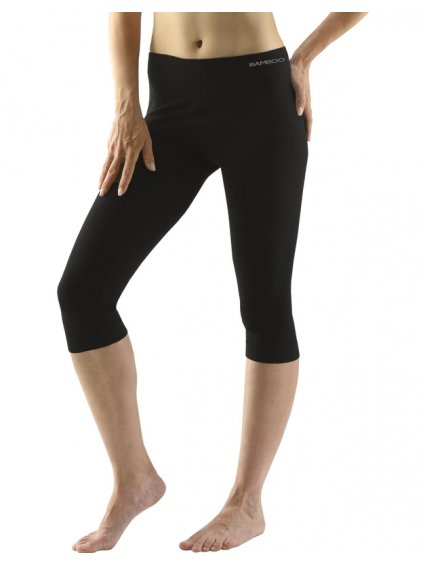 Bambusové legíny capri 95033P (Barva/Velikost <img KodProduktu="95033P">šedá, bílá / L/XL)