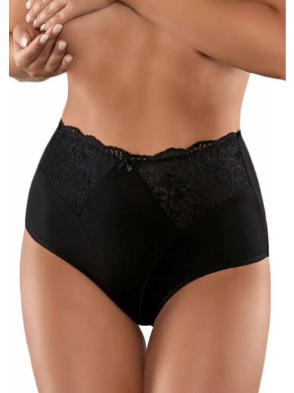 Dámské vyšší krajkové kalhotky BBL 147 Babell (Barva/Velikost <img KodProduktu="35147bH">bílá / XS/S)