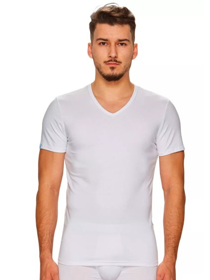 Pánské modalové tričko s krátkým rukávem 01/9-081/2 Fabio (Barva/Velikost <img KodProduktu="2101981002H">bílá / XL/XXL)