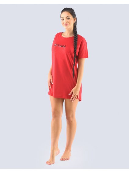 Maxitriko dámské krátký rukáv 19118P (Barva/Velikost <img KodProduktu="19118P">červená, černá / XXL)