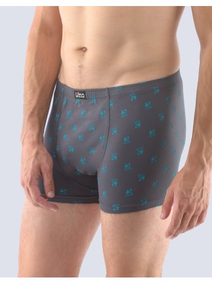 Boxerky s kratší nohavičkou 73107P (Barva/Velikost <img KodProduktu="73107P">dunaj, tm. tyrkysová / M/L)
