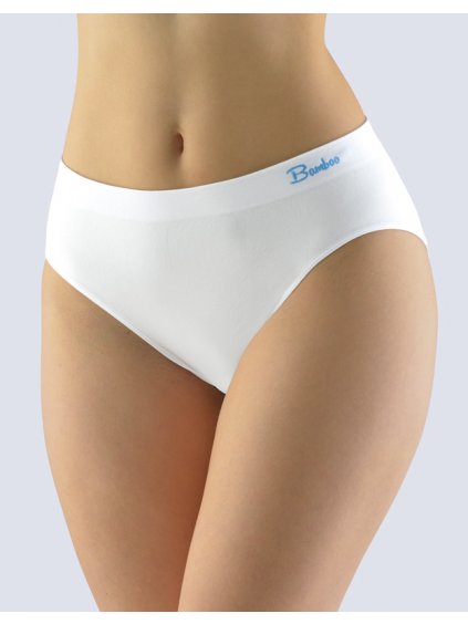 Výhodné balení 5 kusů - Kalhotky klasické bambus 00041P (Barva/Velikost <img KodProduktu="00041P">bílá, dunaj / S/M)