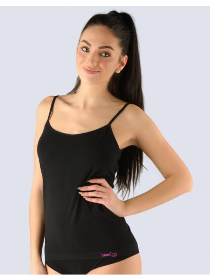 Dámská košilka Bambus 08019P (Barva/Velikost <img KodProduktu="08019P">bílá, višňová / S/M)