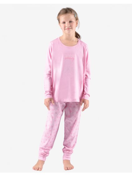 Pyžamo dlouhé dívčí 29007P (Barva/Velikost <img KodProduktu="29007P">cukrová, fruktóza / 152/158)
