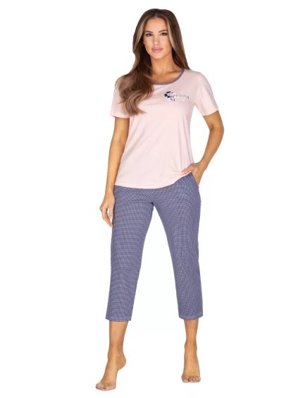 Dámské pyžamo s obrázkem 623/32 Regina (Barva/Velikost <img KodProduktu="3862332H">růžová (pink) / M)