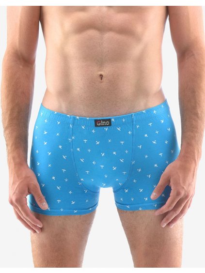 Boxerky s kratší nohavičkou 73114P (Barva/Velikost <img KodProduktu="73114P">azurová, bílá / S/M)