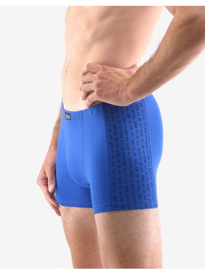 Boxerky s kratší nohavičkou 73117P (Barva/Velikost <img KodProduktu="73117P">modrá, lékořice / M/L)