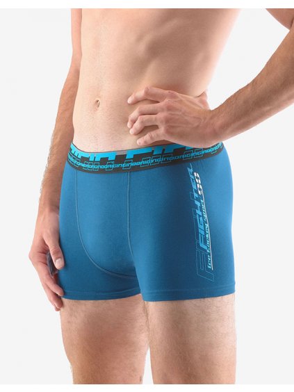 Boxerky s kratší nohavičkou 73120P (Barva/Velikost <img KodProduktu="73120P">petrolejová, dunaj / M/L)