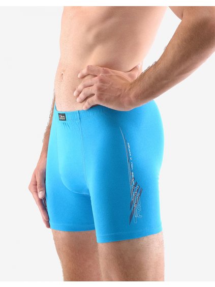 Boxerky s delší nohavičkou 74144P (Barva/Velikost <img KodProduktu="74144P">dunaj, bílá / M/L)