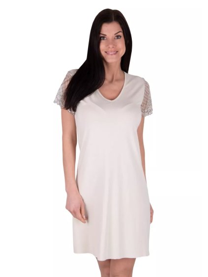 Dámská noční košile Bria vanilla Babella (Barva/Velikost <img KodProduktu="3523604510H">krémová / XXL)