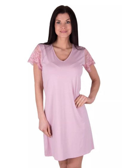 Dámská noční košile Bria růžová Babella (Barva/Velikost <img KodProduktu="3523604530H">růžová světlá / S)