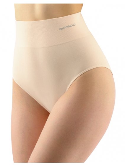 Bambusové klasické kalhotky vysoký pas 00040P (Barva/Velikost <img KodProduktu="00040P">tm. šedá / XL/XXL)