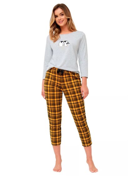 Dámské pyžamo Celia 1245 Leveza (Barva/Velikost <img KodProduktu="411245H">světlý melír / XXL)