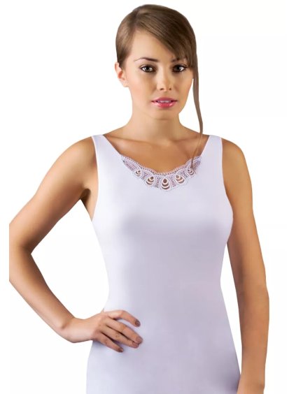 Dámská krajková košilka Tela na široké ramínka Emili (Barva/Velikost <img KodProduktu="05141012H">černá / XXL/3XL)
