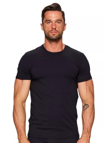 Pánské jednobarevné tričko s krátkým rukávem 01 Fabio (Barva/Velikost <img KodProduktu="2101182001H">černá / XXL/3XL)