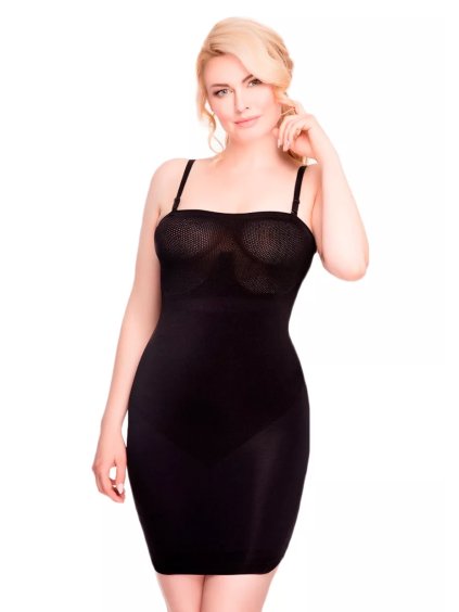 Dámská bezešvá stahující antibakteriální spodnička 06-722 Hanna Style (Barva/Velikost <img KodProduktu="2806722H">tělová / L/XL)