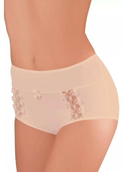 Dámské vyšší krajkové kalhotky BBL 005 Babell (Barva/Velikost <img KodProduktu="35005bH">bílá / XS/S)