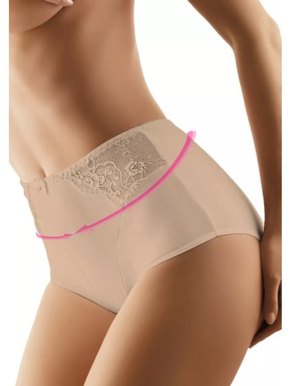 Dámské vyšší krajkové kalhotky BBL 054 Babell (Barva/Velikost <img KodProduktu="35054bH">bílá / XS/S)