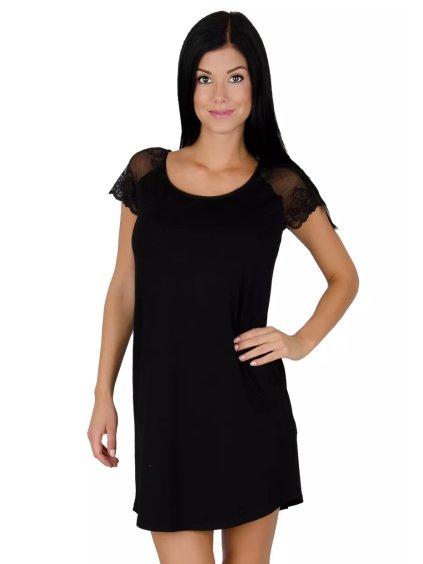 Dámská krajková noční košile Estelle De Lafense (Barva/Velikost <img KodProduktu="39349H">modrá / XXL)