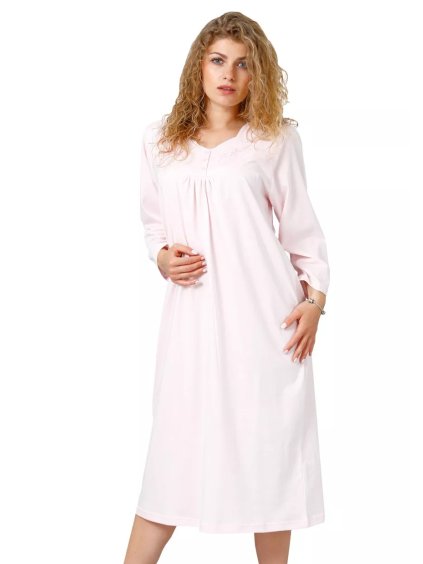 Dámská noční košile Zyta 213/575/02 LEVEZA (Barva/Velikost <img KodProduktu="4121302H">růžová světlá / M)