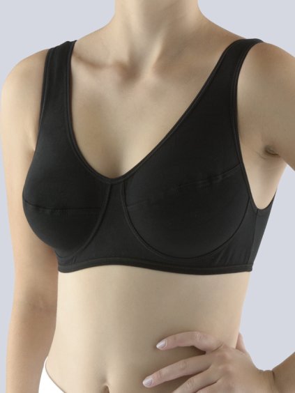Výhodné balení 5 kusů - Podprsenka sportovní na zapínání 97001P (Barva/Velikost <img KodProduktu="97001P">bílá / M)