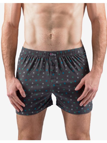 Pánské trenky 75203P (Barva/Velikost <img KodProduktu="75203P">tm. šedá, akvamarín / M/L)