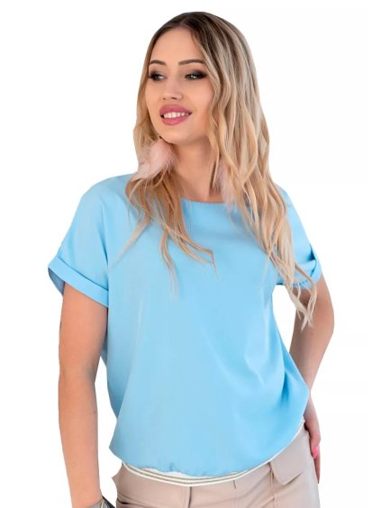 Dámská jednobarevná halenka 1177 Hajdan (Barva/Velikost <img KodProduktu="111177H">zelená světlá / XXL/3XL)