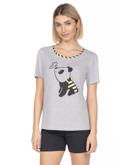 Dámské pyžamo 653/42 Regina (Barva/Velikost <img KodProduktu="3865342H">šedá melír / XXL)