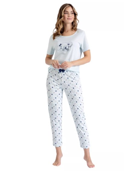 Dámské pyžamo Odette 1414 LEVEZA (Barva/Velikost <img KodProduktu="411414H">bílá / M)