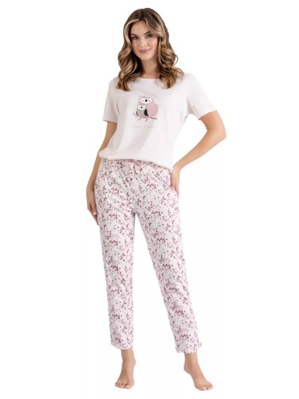 Dámské pyžamo Juan 1435 LEVEZA (Barva/Velikost <img KodProduktu="411435H">šampaň / XXL)