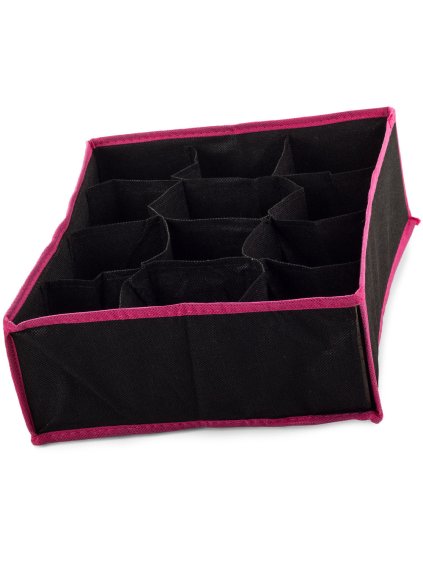 Organizer cerno ruzova 12 prihradek2385 1