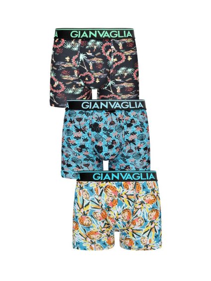 3-PACK Pánské boxerky Gianvaglia 5502 (Barva/Velikost <img KodProduktu="5502-GVG">Barevný mix viz foto / S/M)