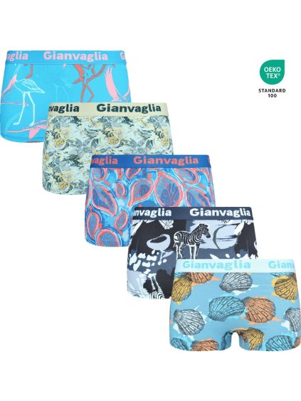 5-PACK Dámských nižších boxerek 8806 Gianvaglia (Barva/Velikost <img KodProduktu="8806-Holland">Mix barev viz foto / S/M)