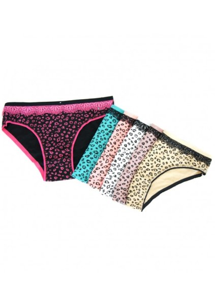 Francouzské kalhotky s krajkou v pase BDM250-445 (Barva/Velikost <img KodProduktu="BDM250-445">tyrkysová / L/XL)