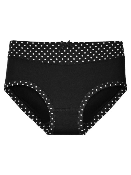 Dámské kalhotky 9080 vyšší s puntíky v pase (Barva/Velikost <img KodProduktu="9080-Holland">béžová / S/M)