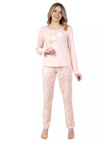 Dámské pyžamo 672/43 Regina (Barva/Velikost <img KodProduktu="3867243H">meruňka / 4XL)