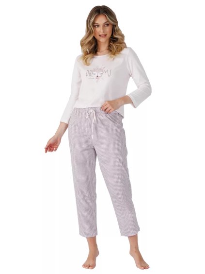 Dámské pyžamo Danna 1505 LEVEZA (Barva/Velikost <img KodProduktu="411505H">béžová / S)