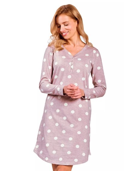 Dámská noční košile Libby 3215/41 TARO (Barva/Velikost <img KodProduktu="04321541H">starorůžová / XL)
