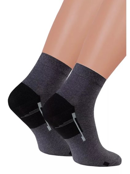 Chlapecké kotníkové ponožky 054/307 Steven (Barva/Velikost <img KodProduktu="18054307dH">šedá / 38/40)