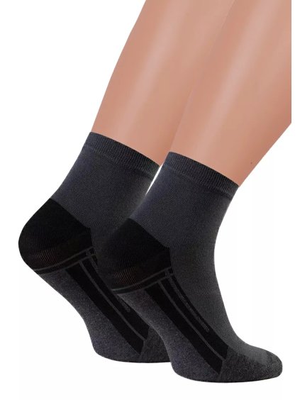 Chlapecké kotníkové ponožky 054/313 Steven (Barva/Velikost <img KodProduktu="18054313dH">grafit (šedá) / 38/40)