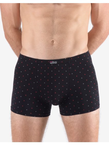 Boxerky s kratší nohavičkou 73133P (Barva/Velikost <img KodProduktu="73133P">černá, martini / M/L)