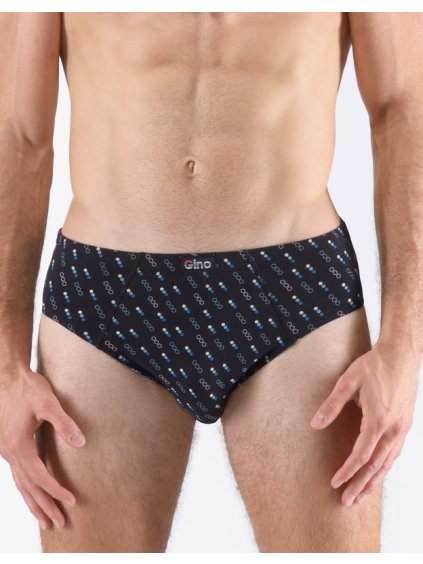 Výhodné balení 5 kusů - Slipy se širším bokem 71130P (Barva/Velikost <img KodProduktu="71130P">černá, pomnenková / L/XL)