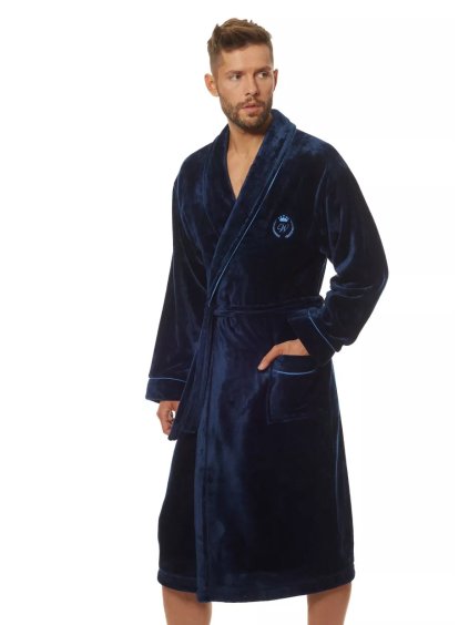 Pánský župan Luca dark blue L&L.