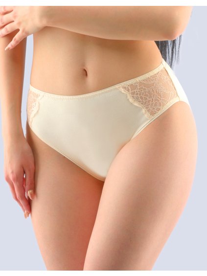Klasické kalhotky s krajkou 10154P (Barva/Velikost <img KodProduktu="10154P">písková / S/M)